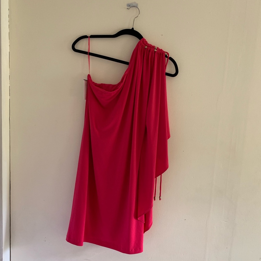 BRAND NEW Caché One-Shoulder Dress